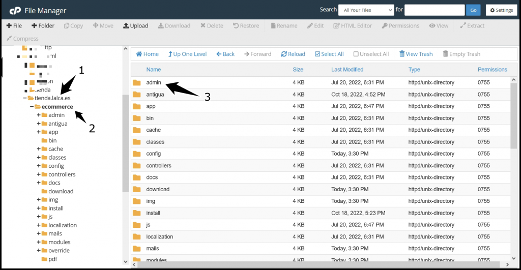 actualizar prestashop dominio
