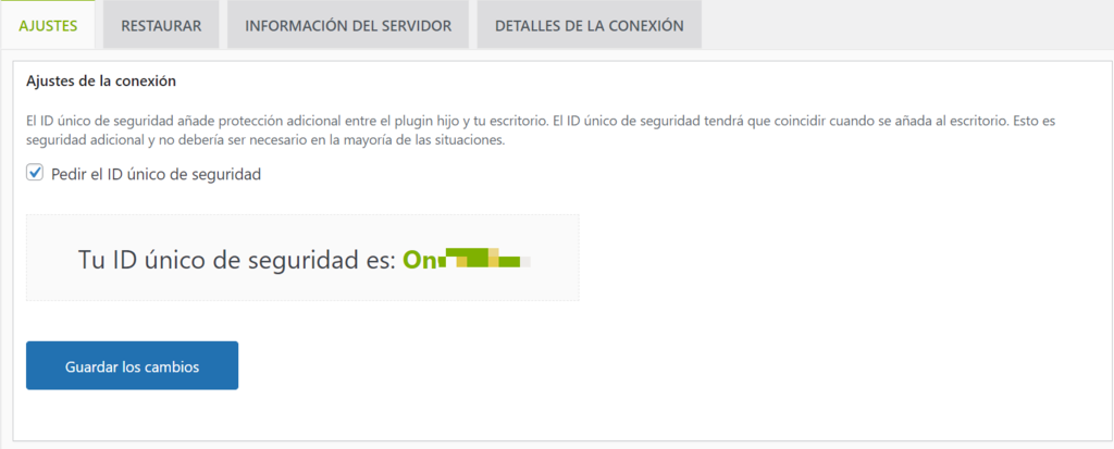 codigo verificación conexion
